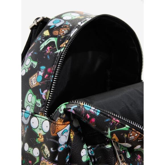 Nickelodeon Invader Zim All Over Placement Characters Mini Backpack NWT - Picture 4 of 4